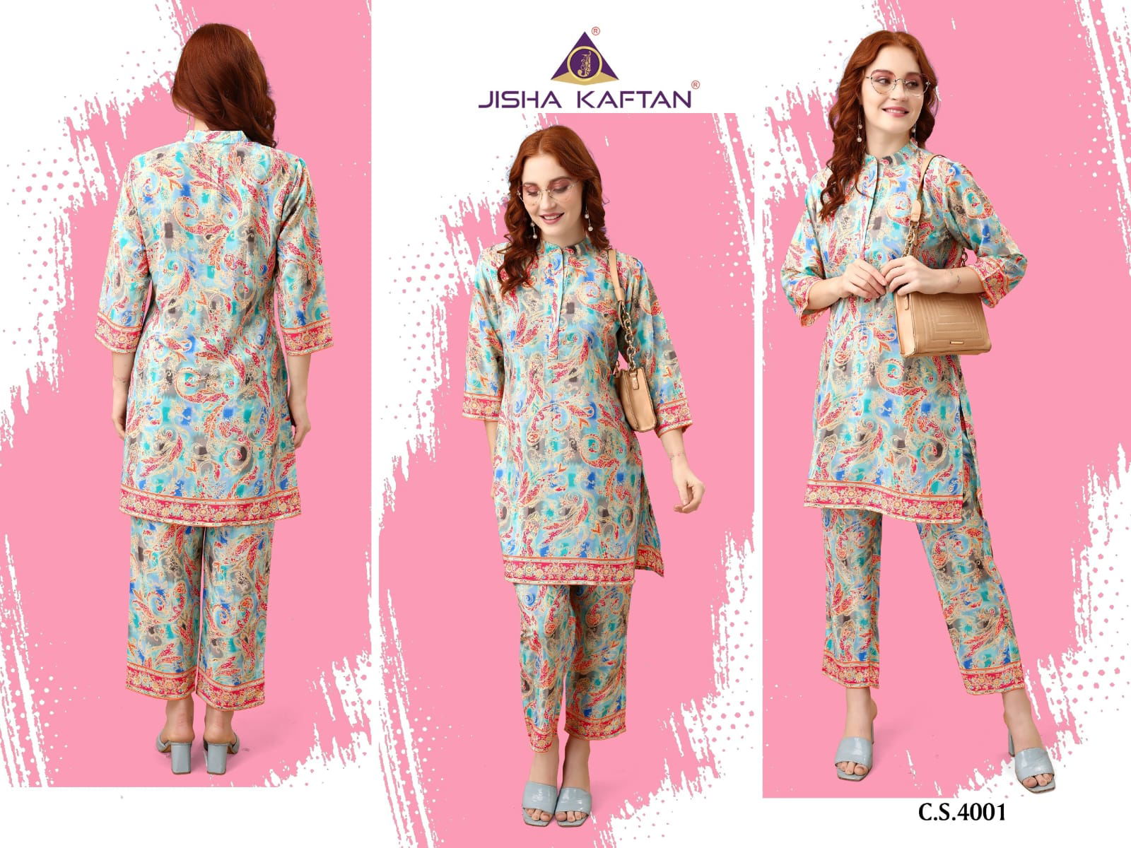 Silk Co Ord Set Vol 5 By Jelite Printed Cord Set Kurti With Bottom Wholesale Online